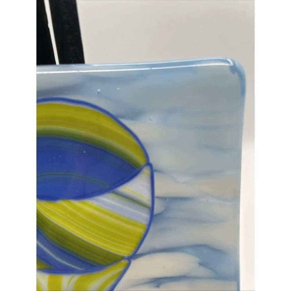Fused Art Glass Hot Air Balloon 6